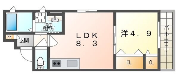 クレアール大久保の物件間取画像